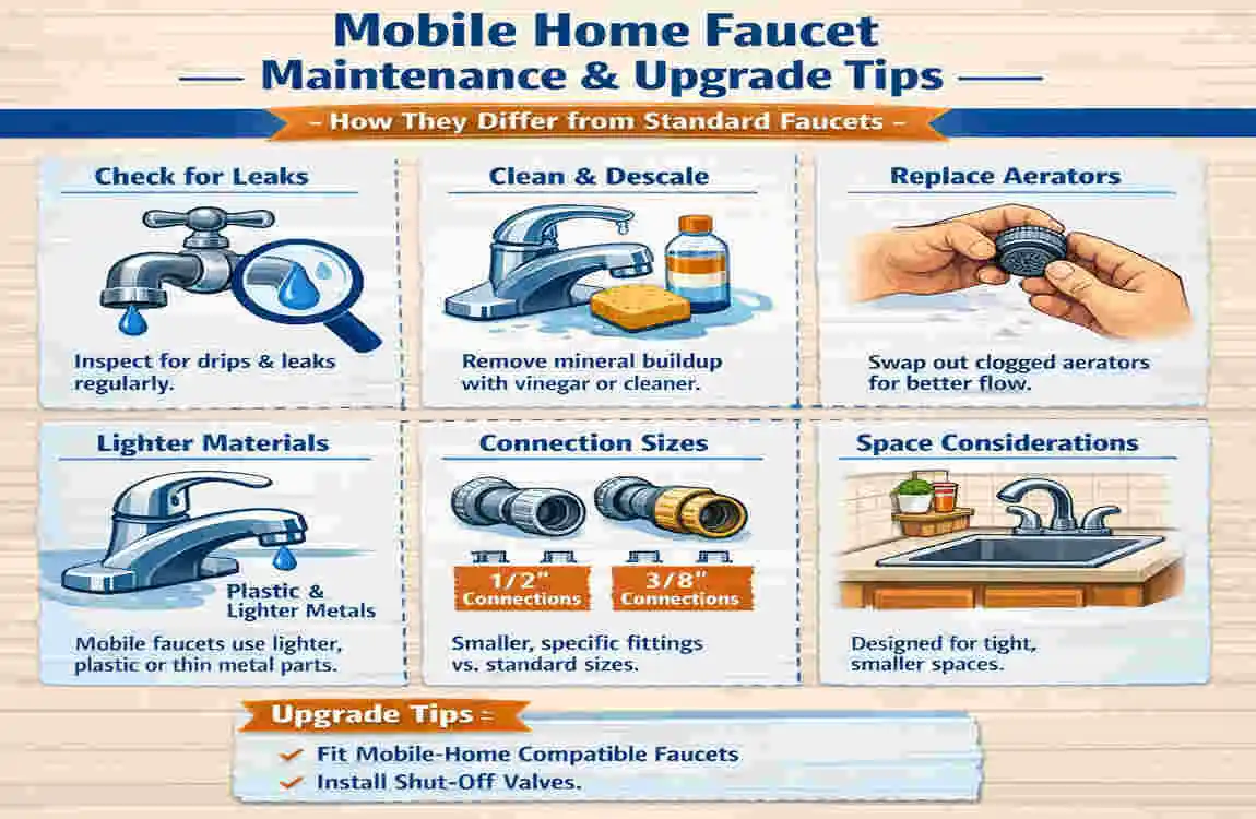 modern are mobile home faucets different