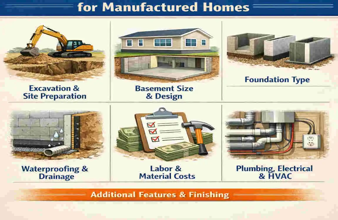 how much does it cost to put a basement under a manufactured home