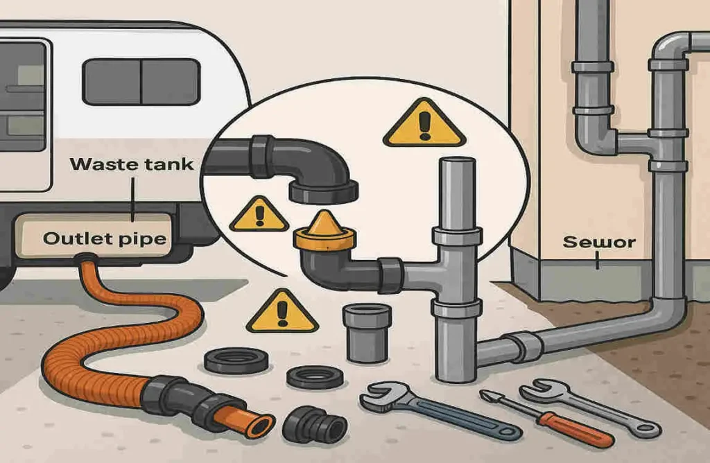how to connect rv to house sewer