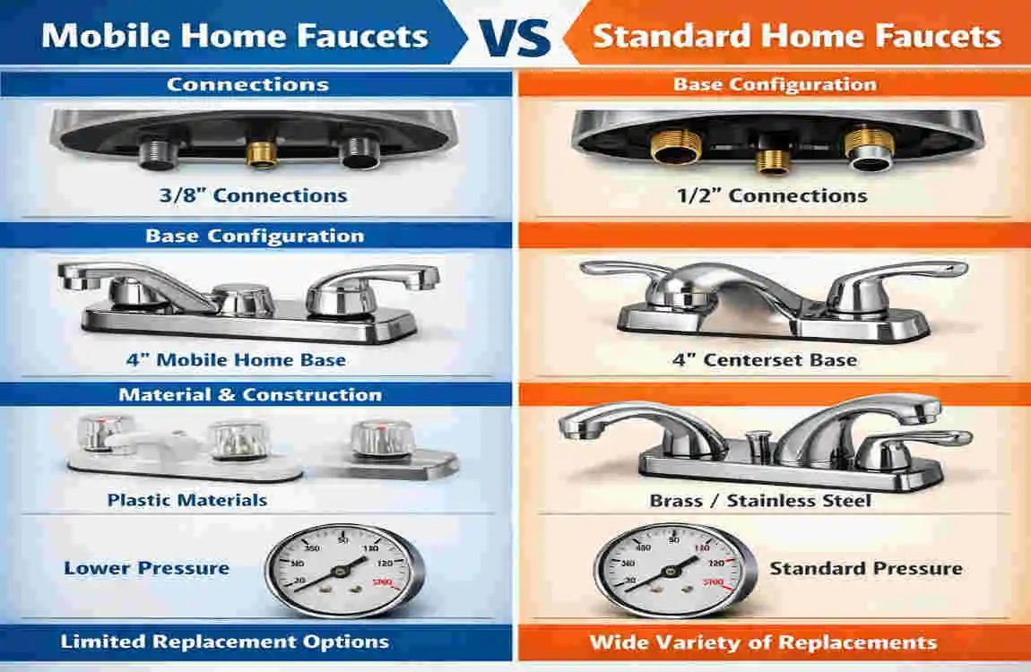 modern are mobile home faucets different