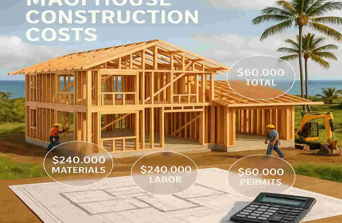 how much does it cost to build a house in maui