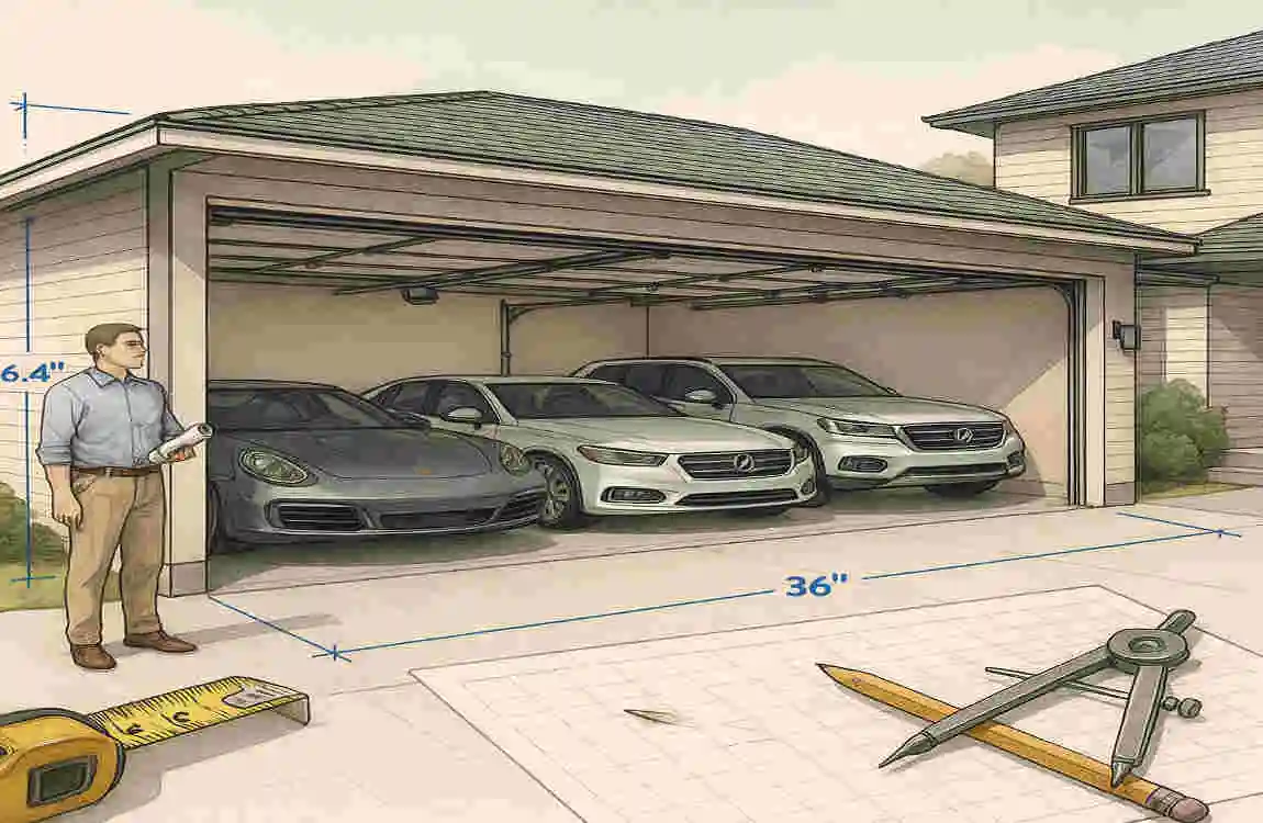 How Many Square Feet Does a 3-Car Garage Add to Your House?