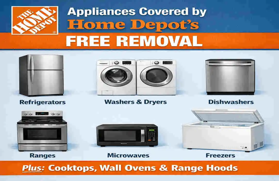 does home depot remove old appliances for free