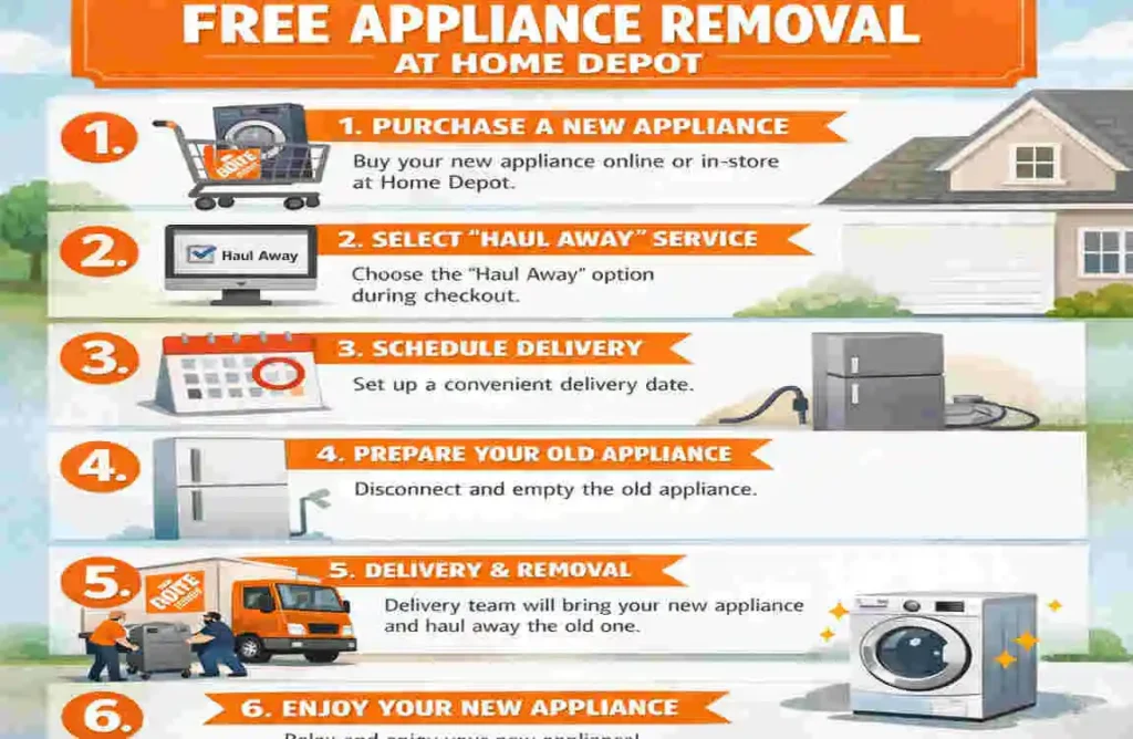 does home depot remove old appliances for free