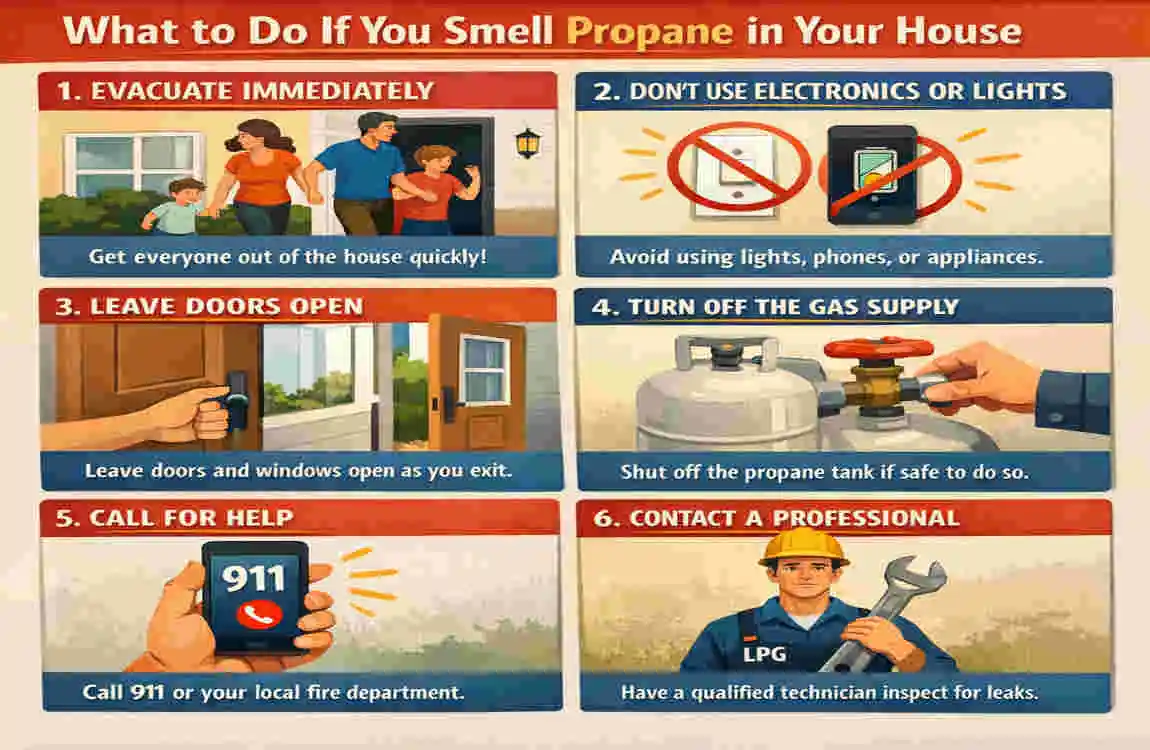 what does propane smell like in a house 