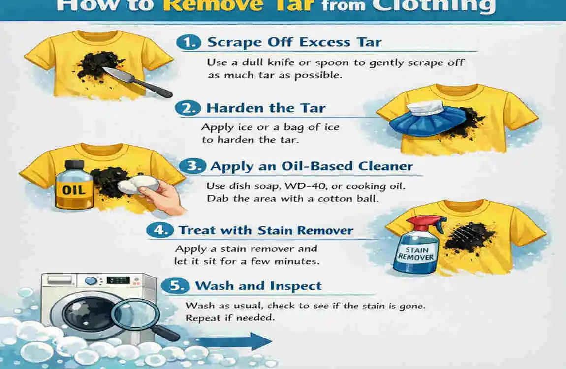 how to get roofing tar off clothes