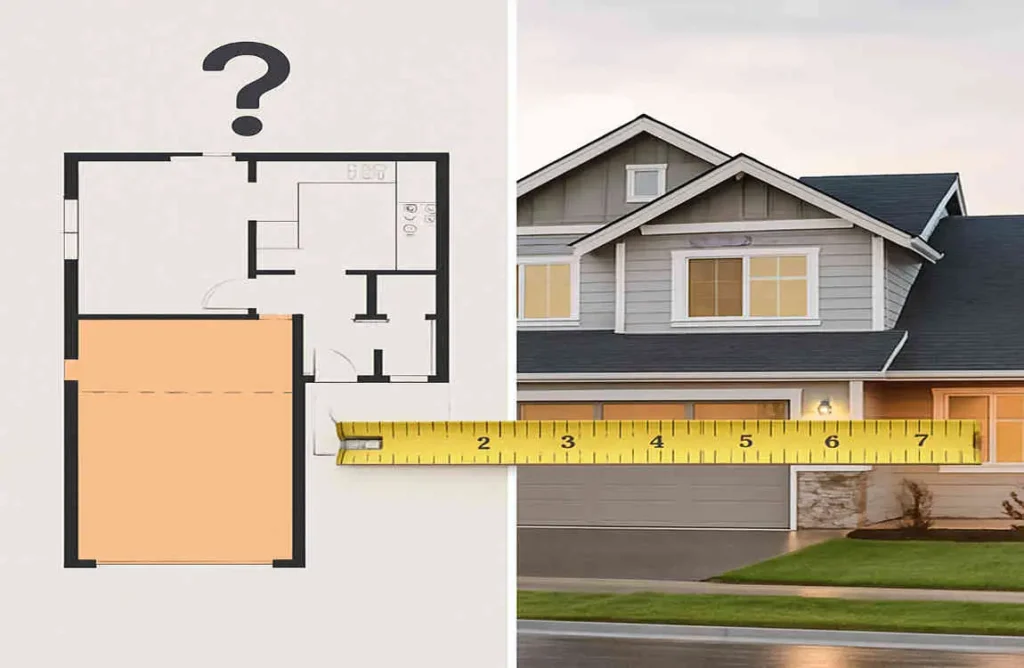 does a garage count as square footage