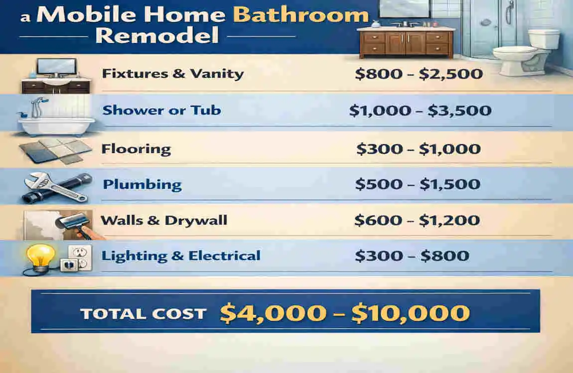 How Much Does It Cost to Remodel a Mobile Home Bathroom?