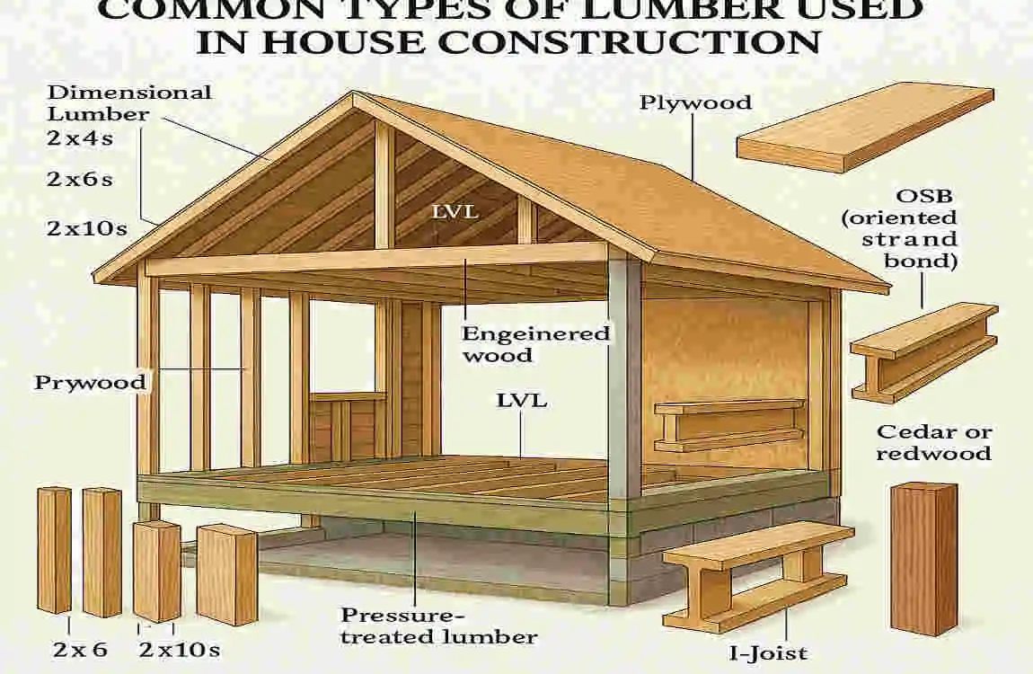 how much lumber is needed to build a house