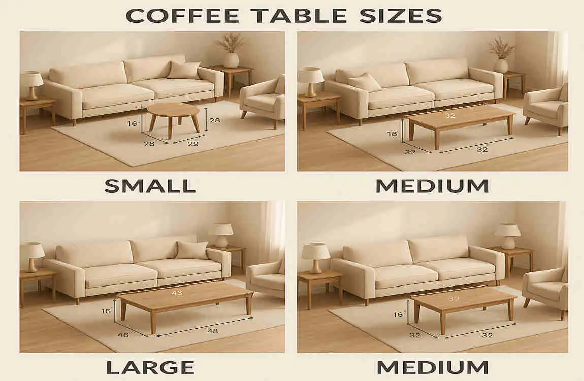 Ideal Coffee Table Size for Your House: Perfect Fit Guide