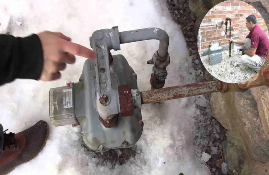 can gas lines freeze in a house