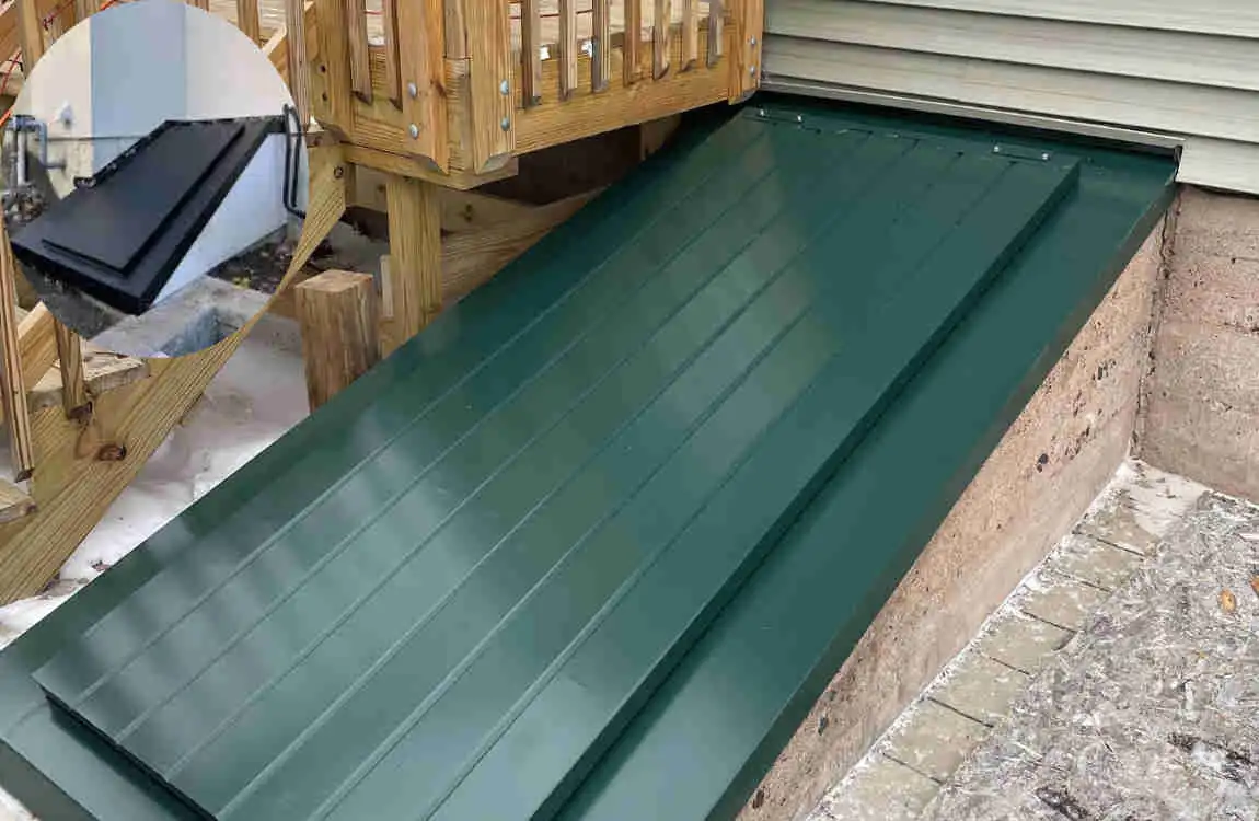 how to bild sloped basement doors