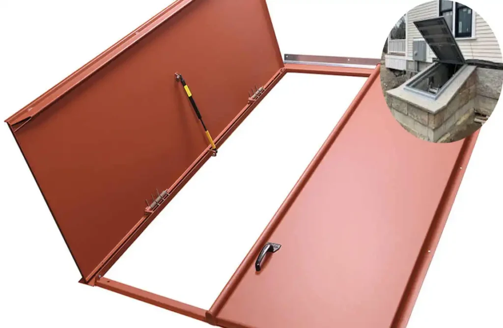 how to bild sloped basement doors