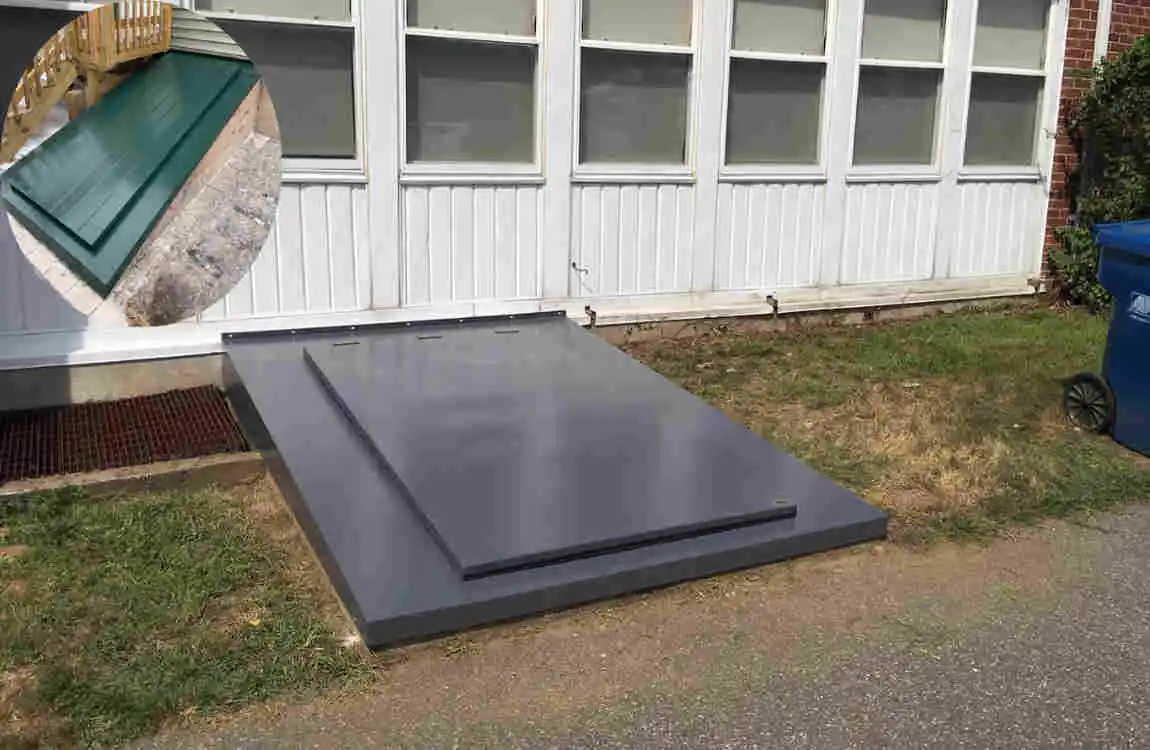 how to bild sloped basement doors