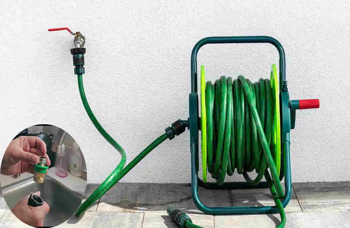 how to connect a water hose to a kitchen faucet