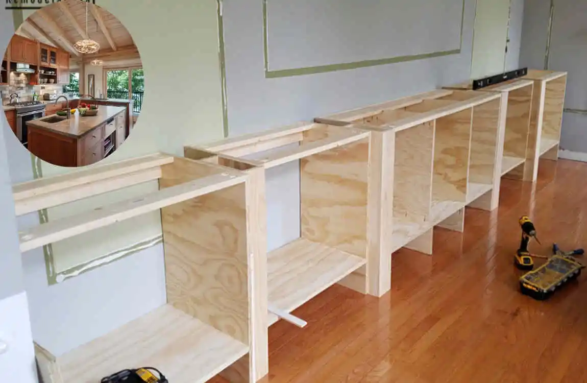 how to build kitchen counter frame