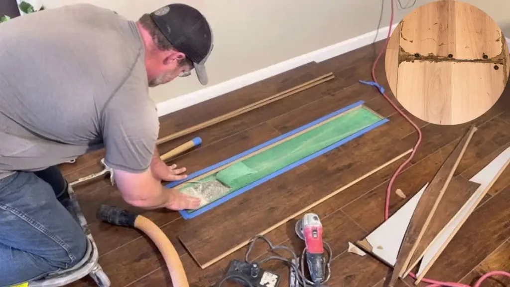 how to dry laminate flooring with water under it