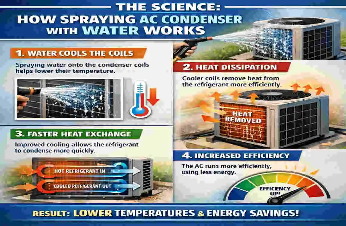 Does Spraying AC Condenser with Water Help Cool House Faster? Eco Hacks, Risk Bill-Cutting Guide