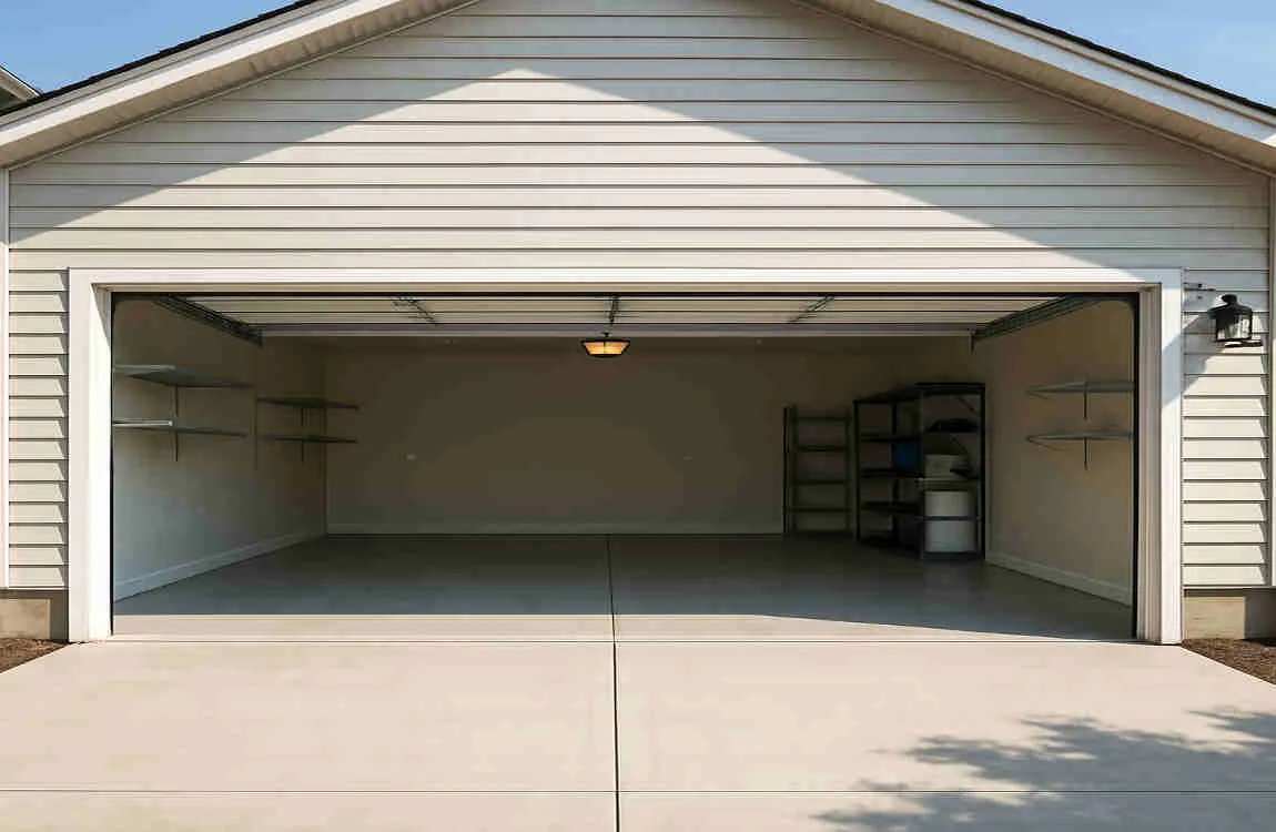 how many square feet is a two car garage