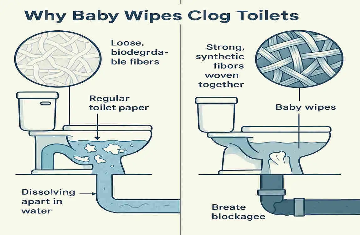 How to Unclog a Toilet in Your House Clogged with Baby Wipes