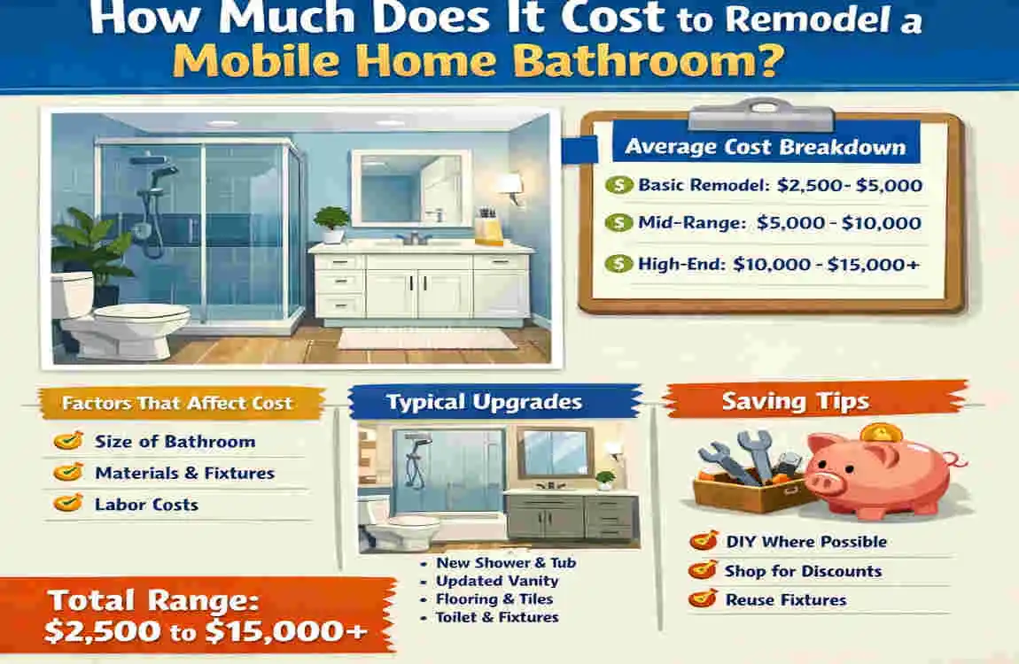How Much Does It Cost to Remodel a Mobile Home Bathroom?