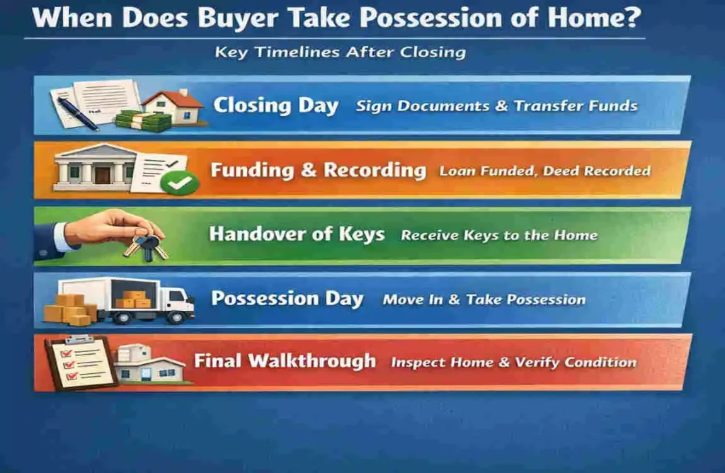 When Does Buyer Take Possession of Home? Key Timelines After Closing