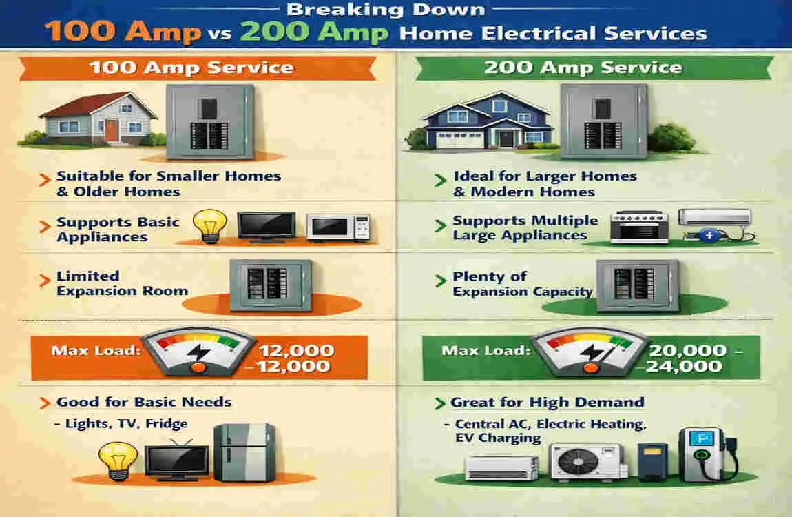 What Is the Average Amperage of a House? Essential Guide to 100-200 Amp Services