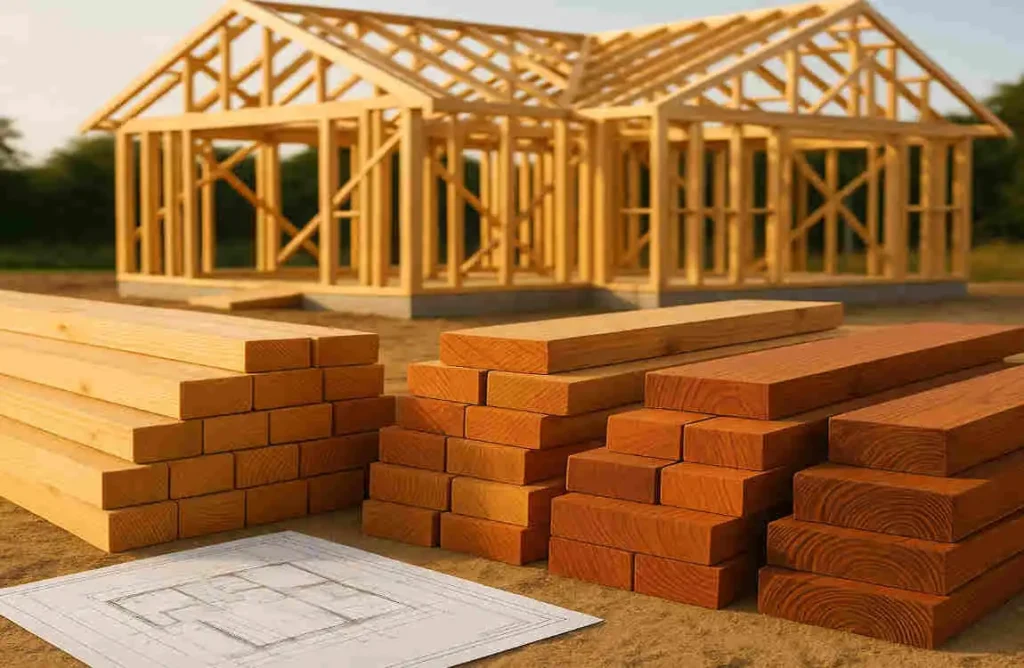 how much lumber is needed to build a house