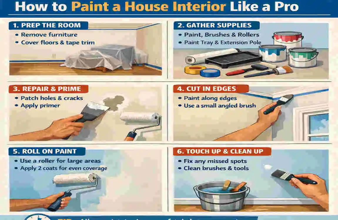 How to Paint a House Interior