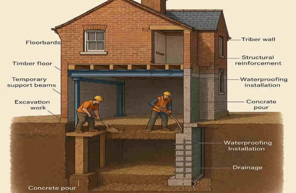 How to Build a Basement Under an Existing House in the UK: Expert Tips, Costs, and Latest Techniques