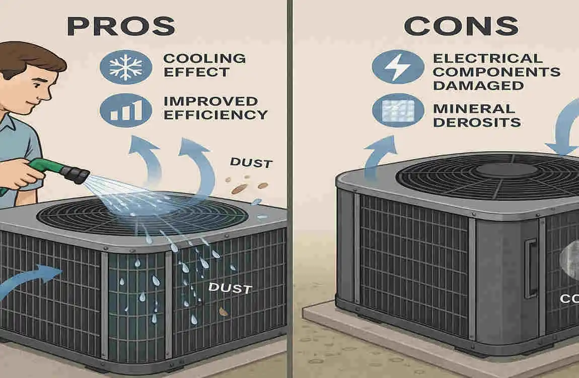 Does Spraying AC Condenser with Water Cool Your House Faster?