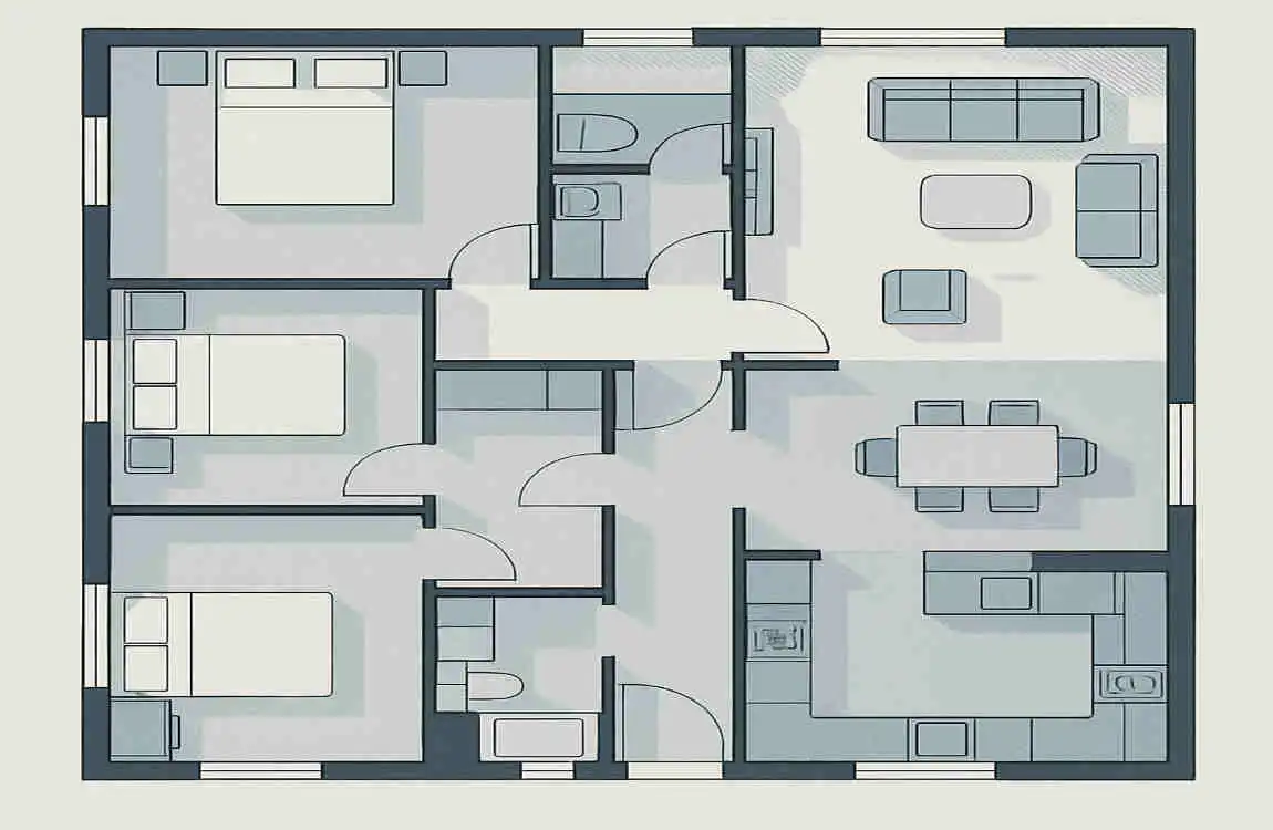 Maximizing Comfort and Space: How a Family of Four Thrives in a Three-Bedroom Home
