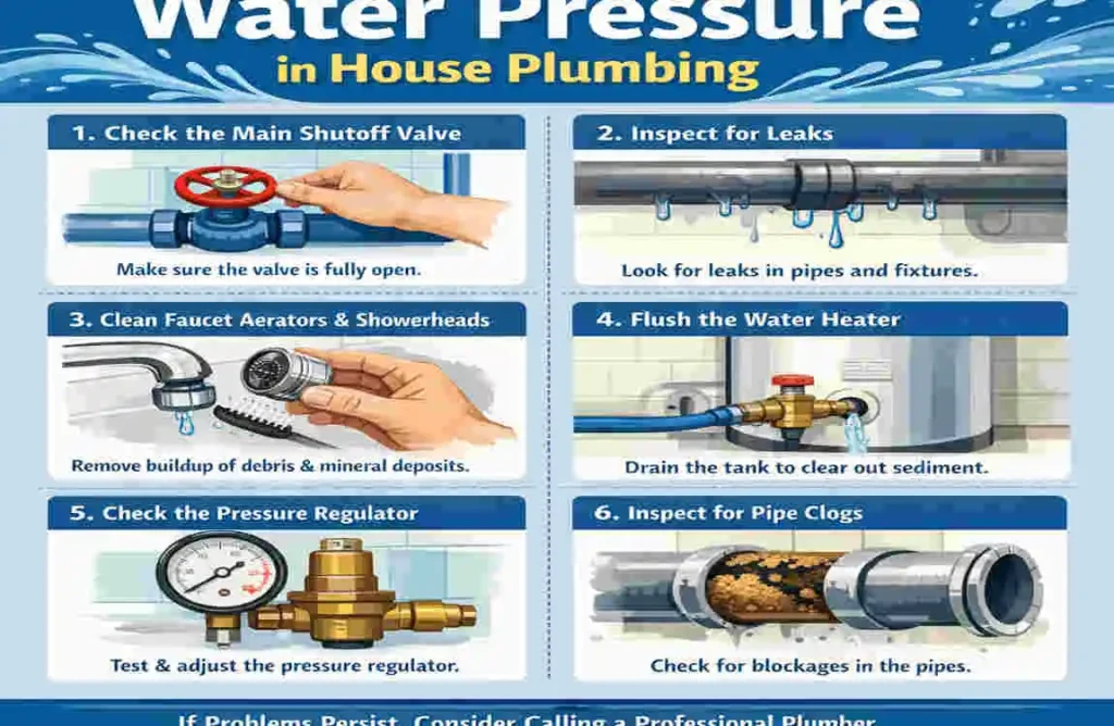 how to adjust water pressure in house plumbing