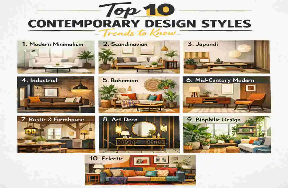 what are some contemporary design styles