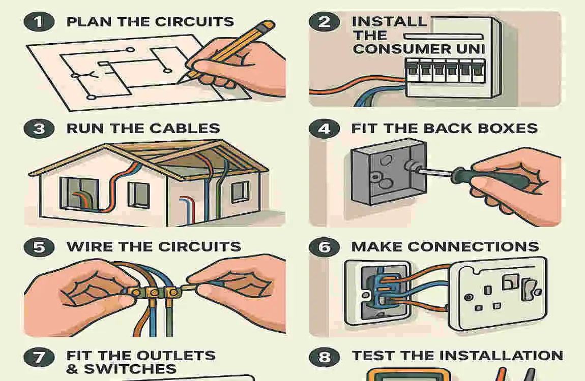 Ultimate Guide: How to Wire a House in the UK – Step-by-Step for DIY & Pros