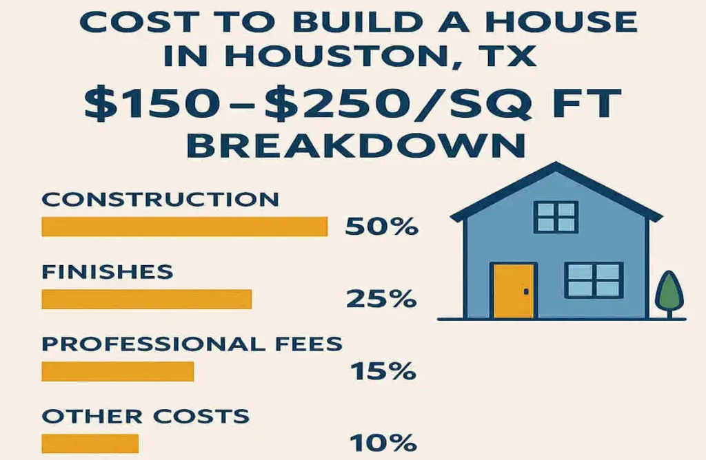 Cost to Build a House in Houston TX: $150–$250/Sq Ft Breakdown Cost to Build a House in Houston TX: $150–$250/Sq Ft Breakdown