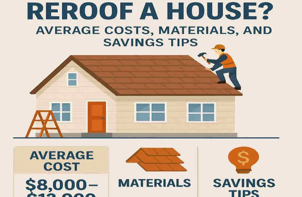 How Much to Reroof a House? Average Costs, Materials, and Savings Tips