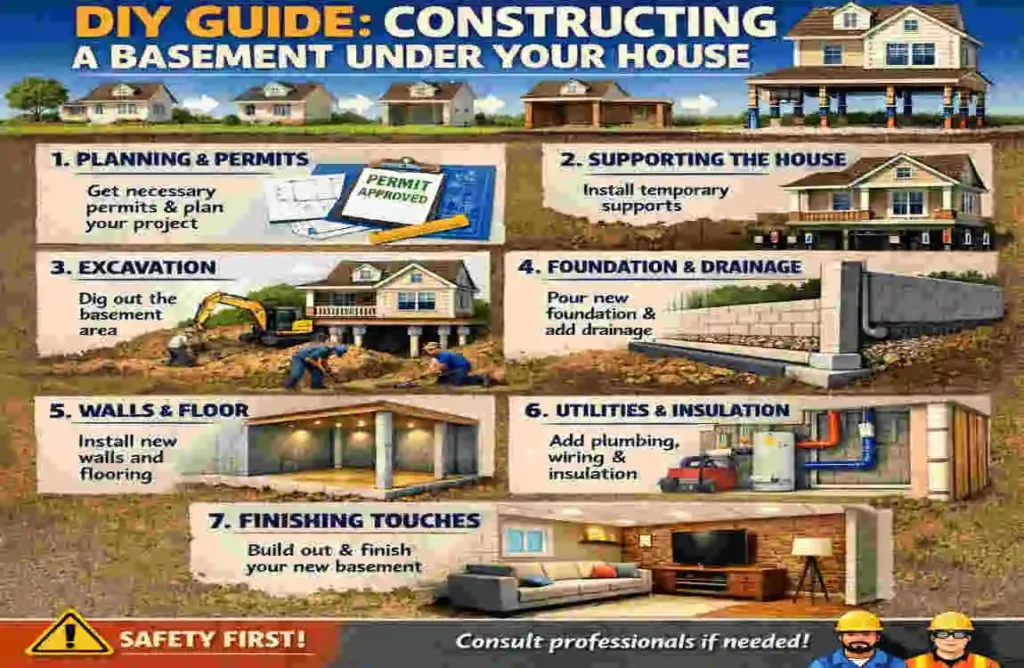 DIY Guide: Constructing a Basement Under Your House