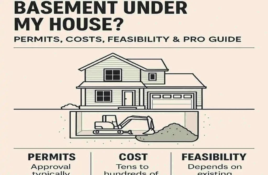 Can I Build a Basement Under My House? Permits, Costs, Feasibility & Pro Guide