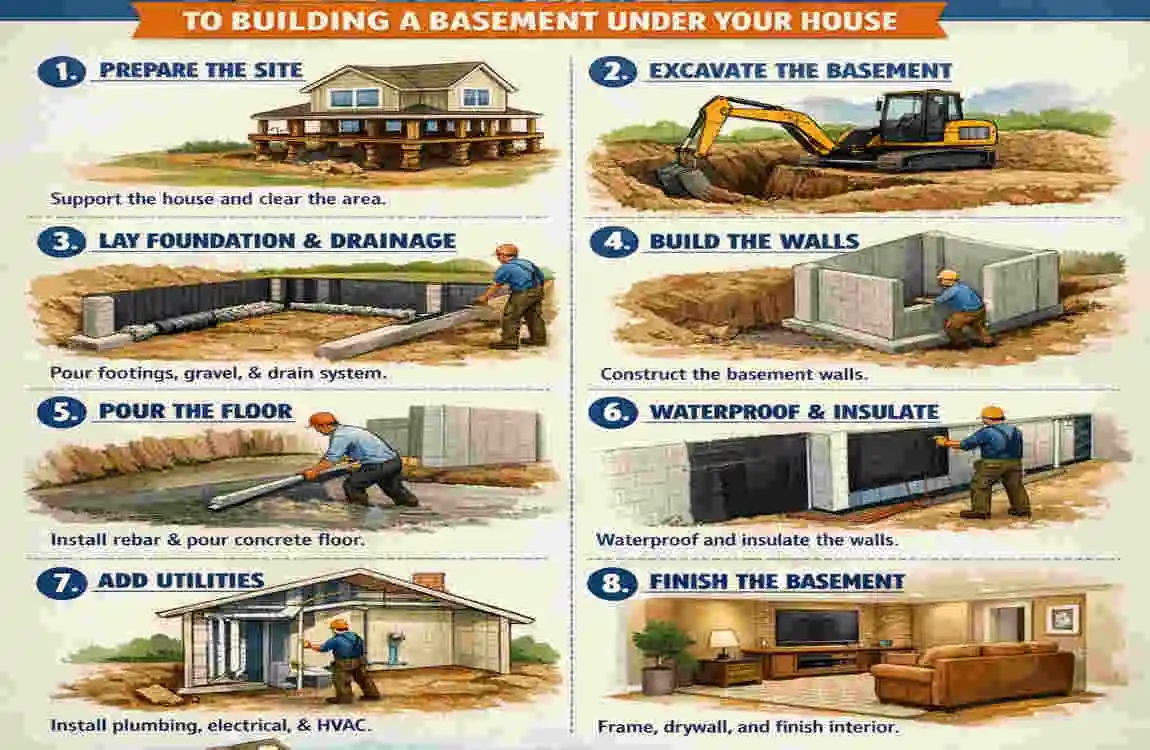 DIY Guide: Constructing a Basement Under Your House