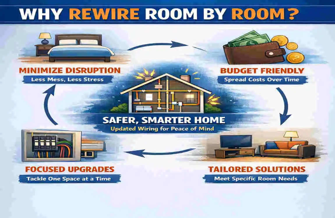 Can You Rewire a House Room by Room?