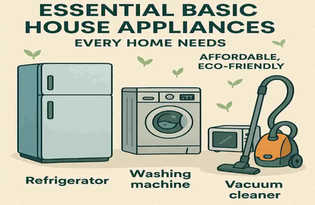 Essential Basic House Appliances Every Home Needs: Affordable, Eco-Friendly