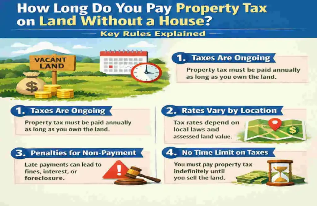 How Long Do You Pay Property Tax on Land Without a House? Key Rules Explained