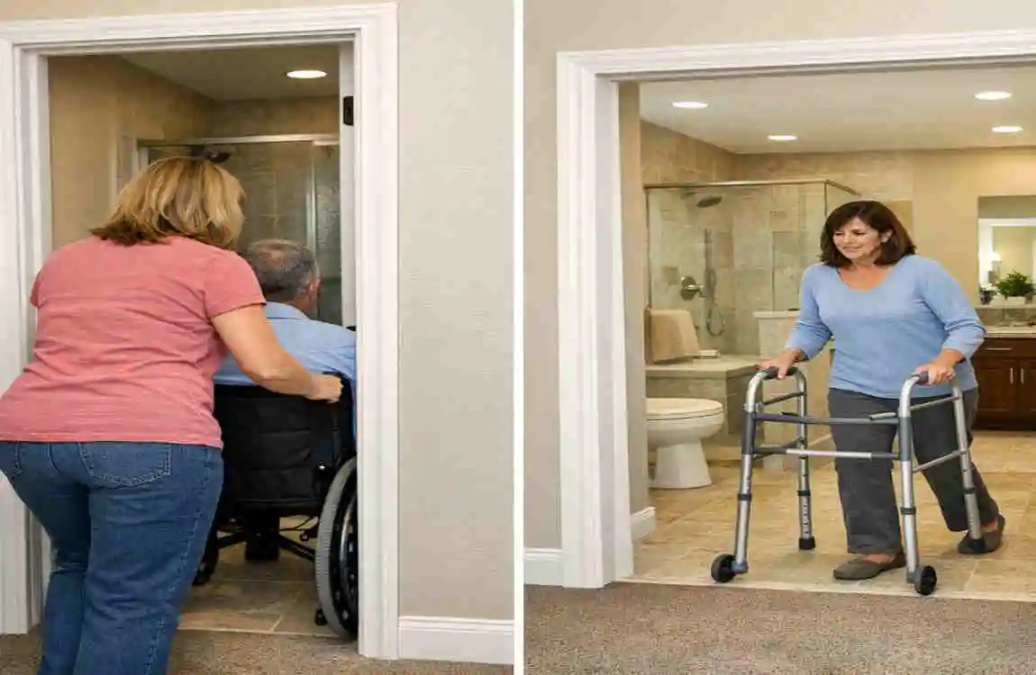 How to Widen a Bathroom Doorway