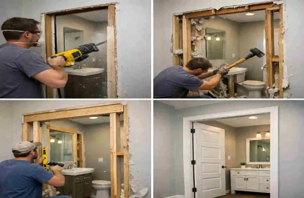 How to Widen a Bathroom Doorway