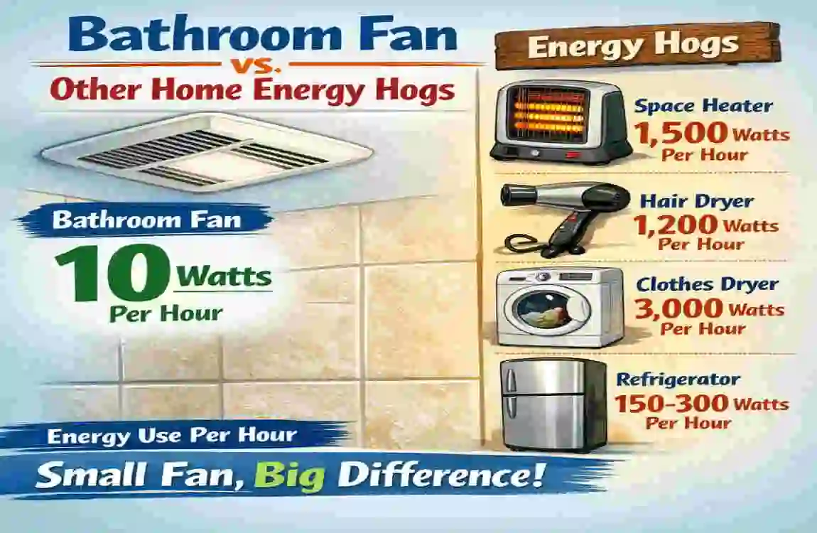 Does Bathroom Fan Use Electricity