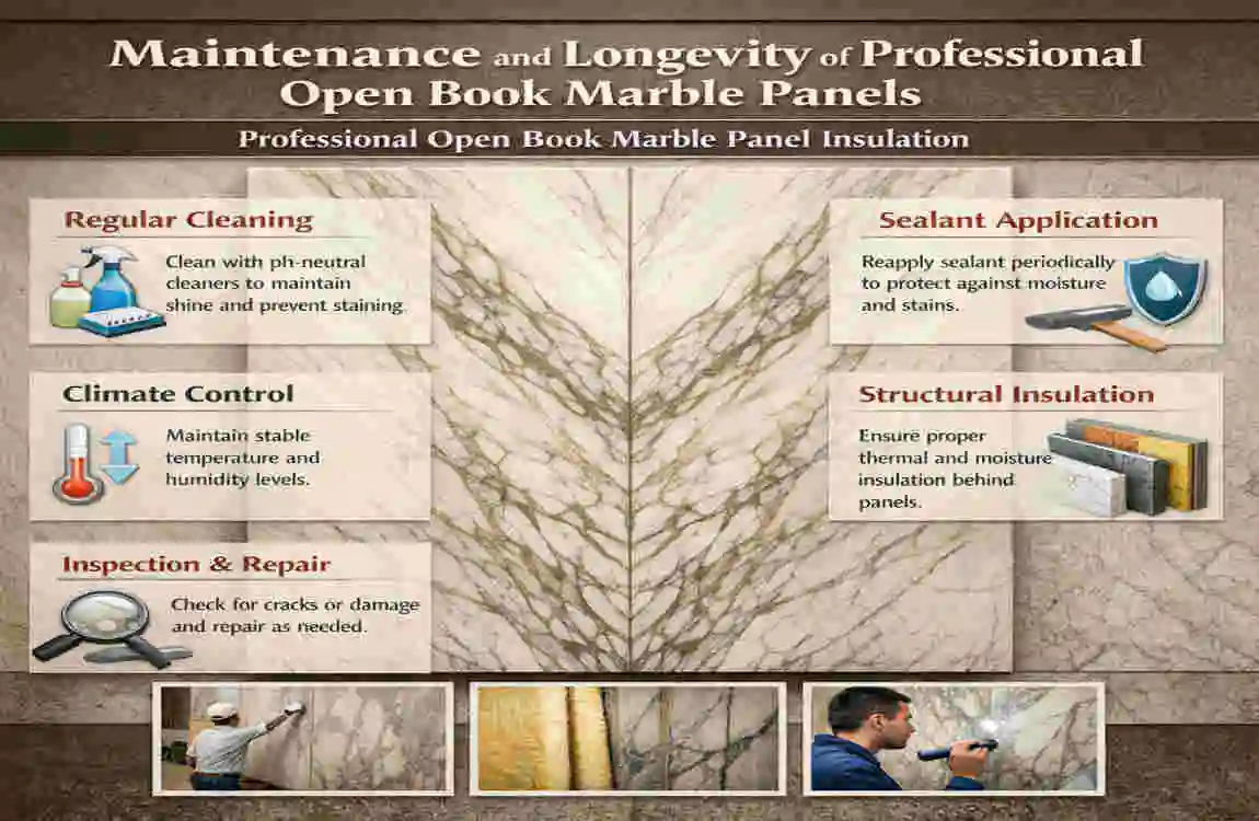 Professional Open Book Marble Panel Insulation