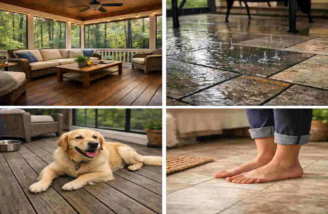 What Is the Best Flooring for Screened Porch