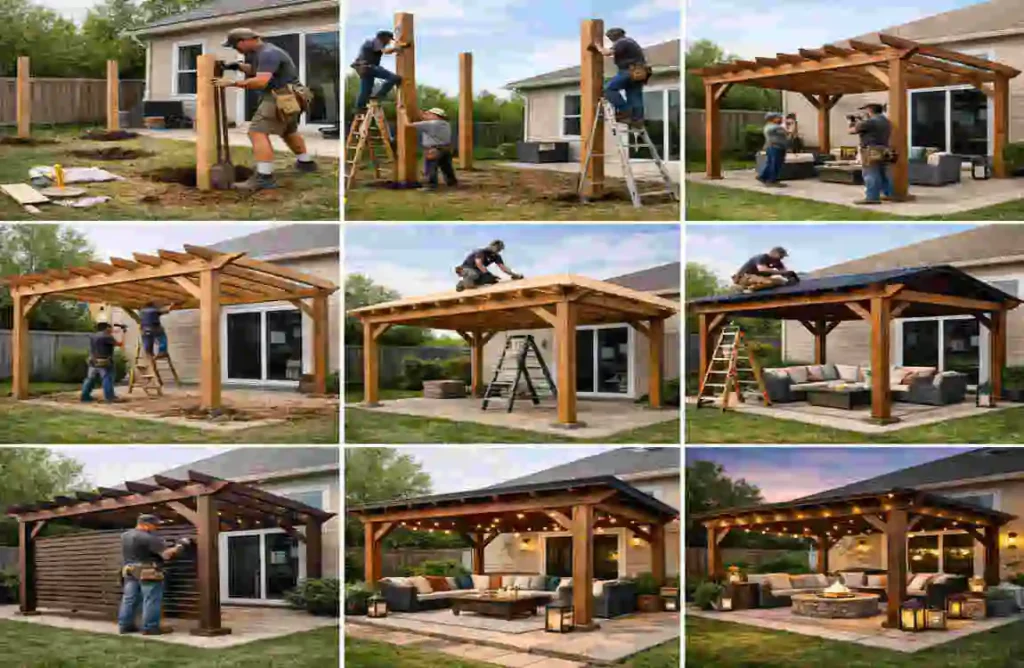 How to Build a Pergola with Roof