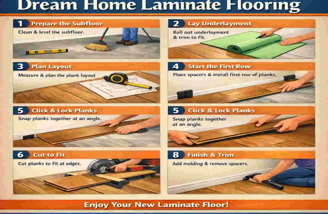 how to install dream home laminate flooring